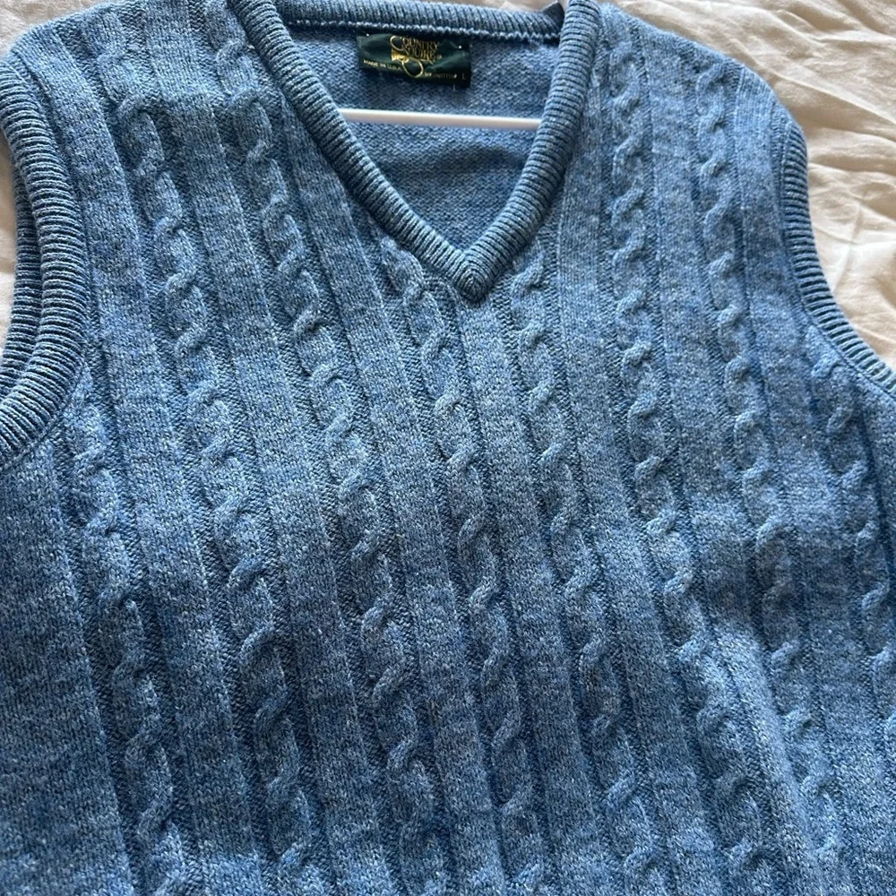 Country Squire Blue Sweater Vest
